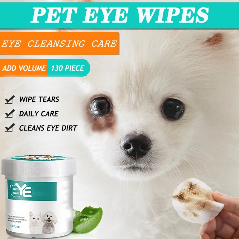 Pet Eye Wipes Cats And Dogs / 130 Wipes