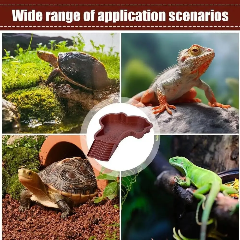 Reptile Feeding / Bathing Water Bowl for Snake, Turtle, Bearded Dragon, Lizard