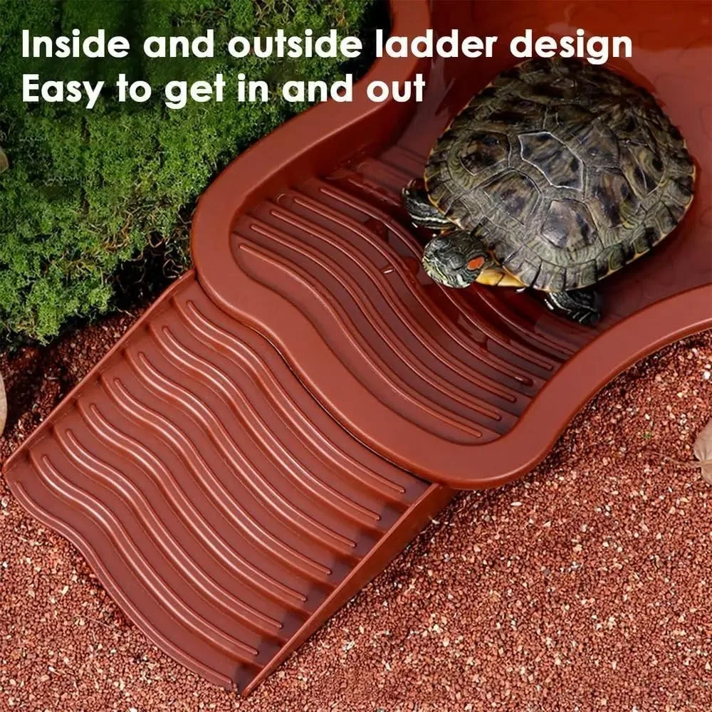 Reptile Feeding / Bathing Water Bowl for Snake, Turtle, Bearded Dragon, Lizard