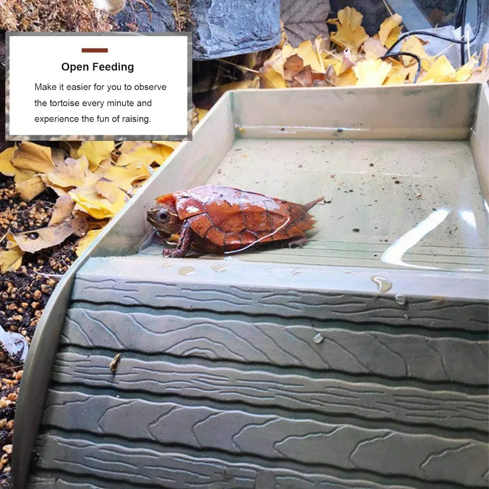 Reptile Feeding / Bathing Water Bowl for Snake, Turtle, Bearded Dragon, Lizard