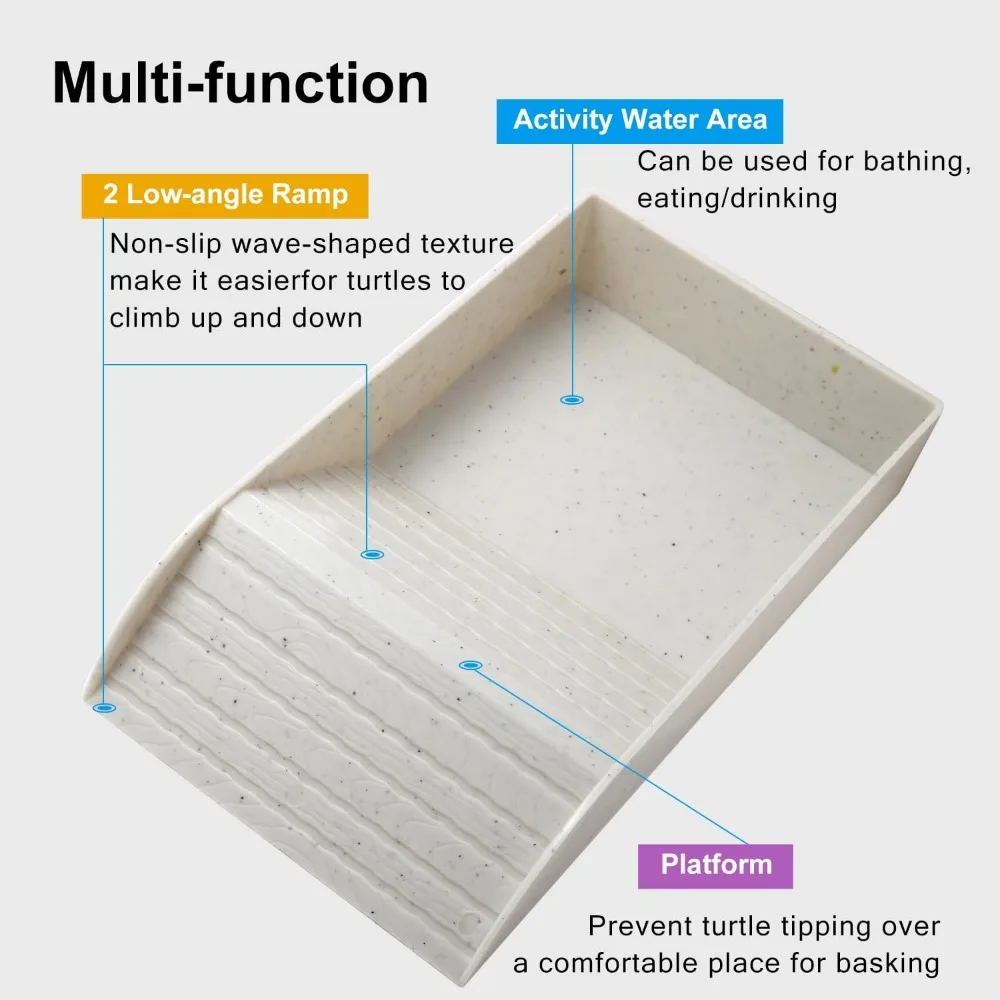 Reptile Feeding / Bathing Water Bowl for Snake, Turtle, Bearded Dragon, Lizard