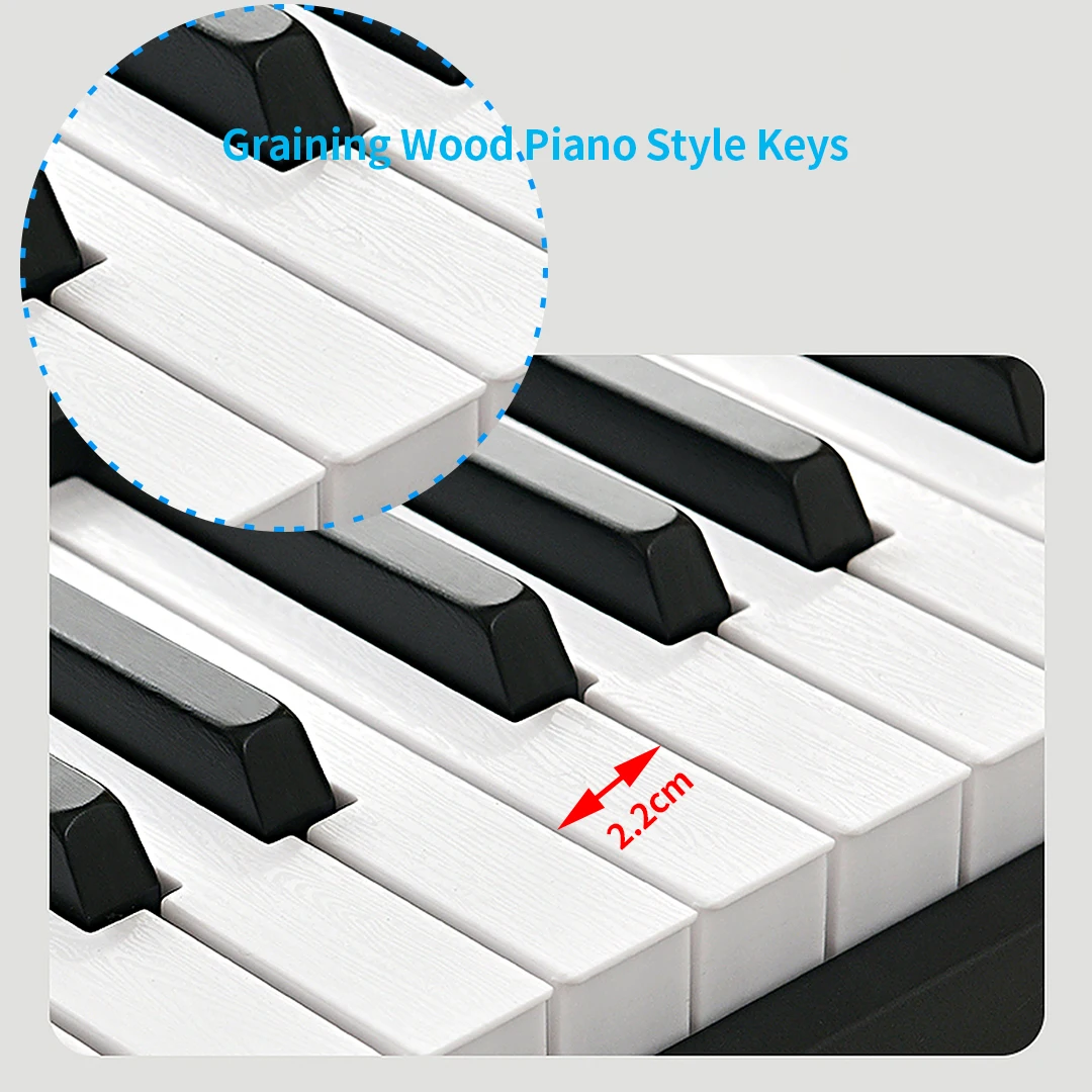 Foldable 88 Key Professional Midi Digital Keyboard