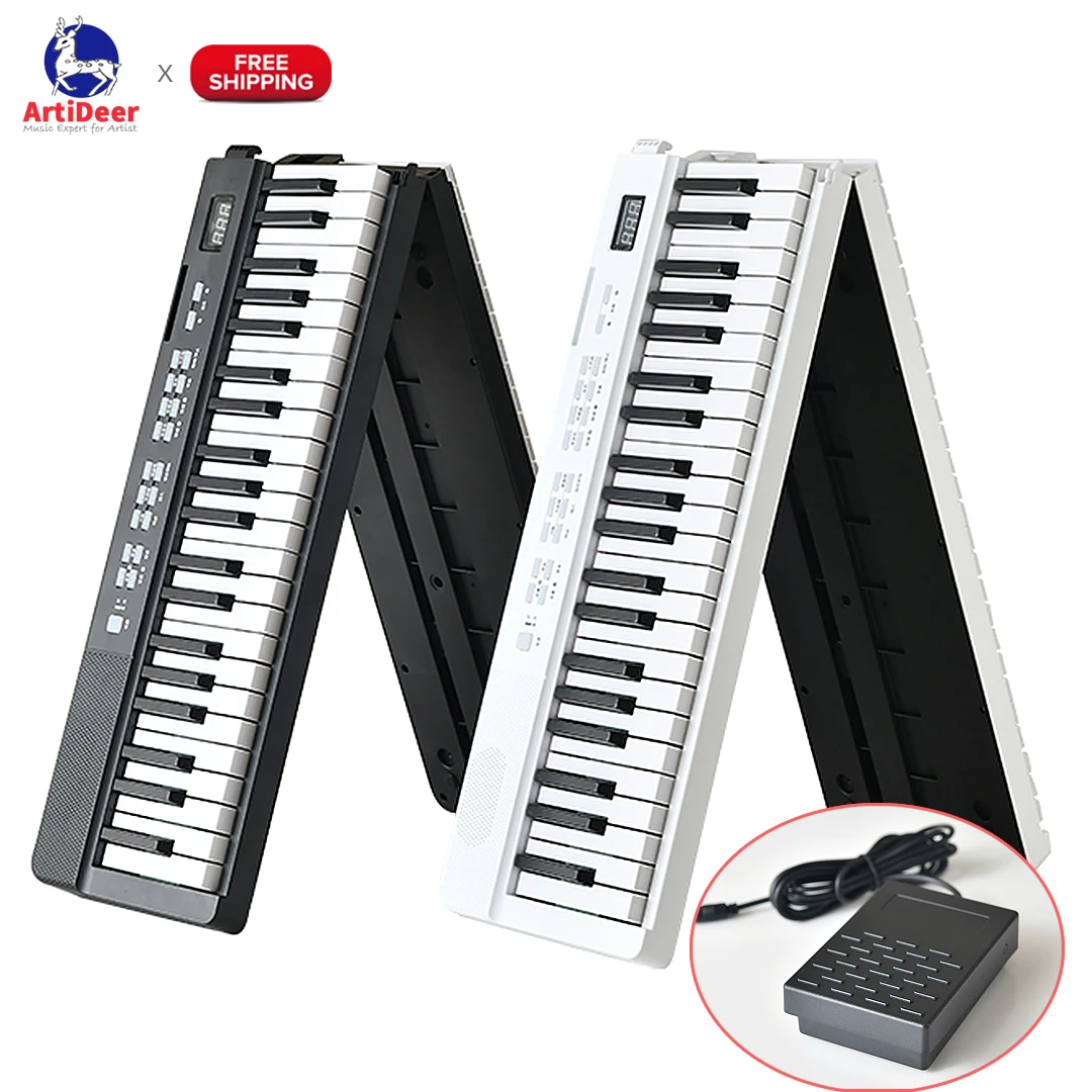 Foldable 88 Key Professional Midi Digital Keyboard
