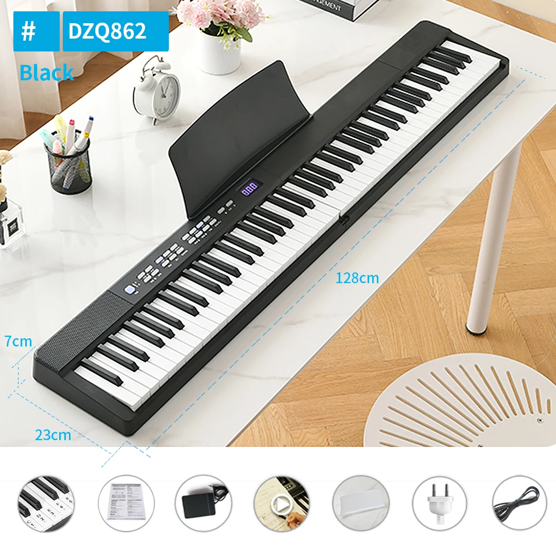 Foldable 88 Key Professional Midi Digital Keyboard