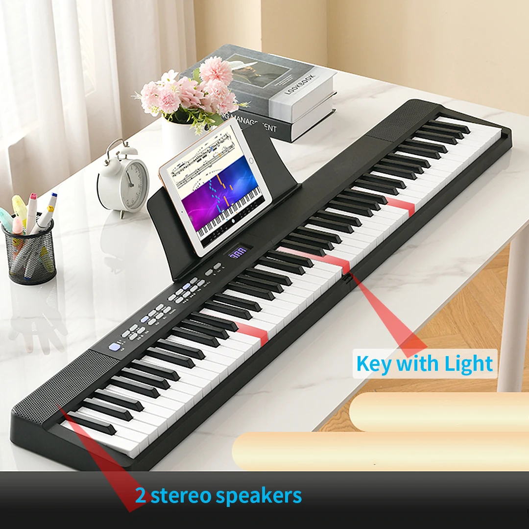 Foldable 88 Key Professional Midi Digital Keyboard