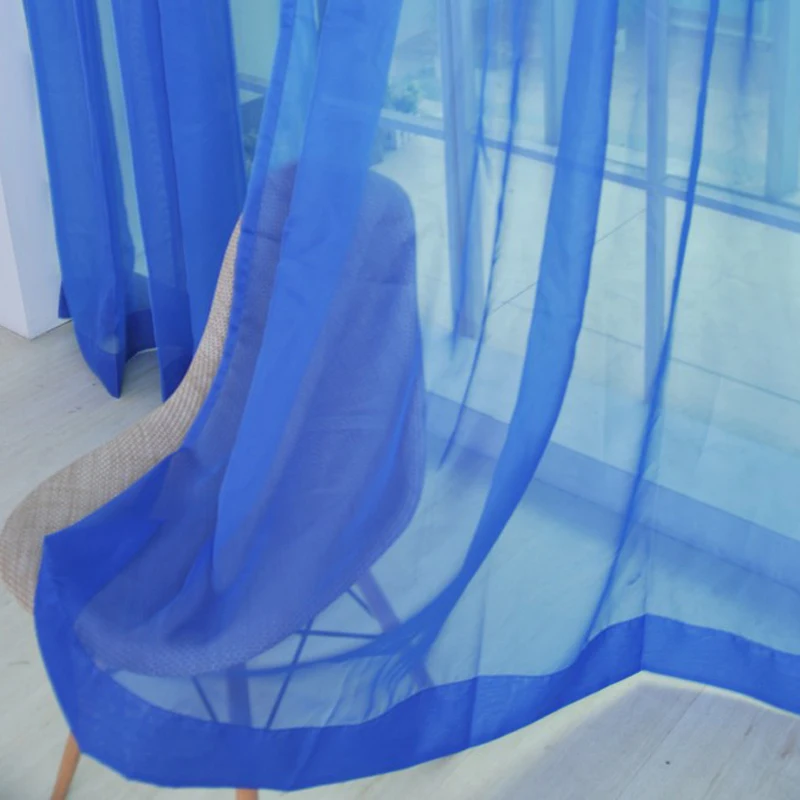 1PC Simple Voile Solid Color Sheer Tulle Curtains Window Curtains Living Room The Bedroom Window Screening Panel Cortinas 1PC Simple Voile Solid Color Sheer Tulle Curtains Window Curtains Living Room The Bedroom Window Screening Panel Cortinas