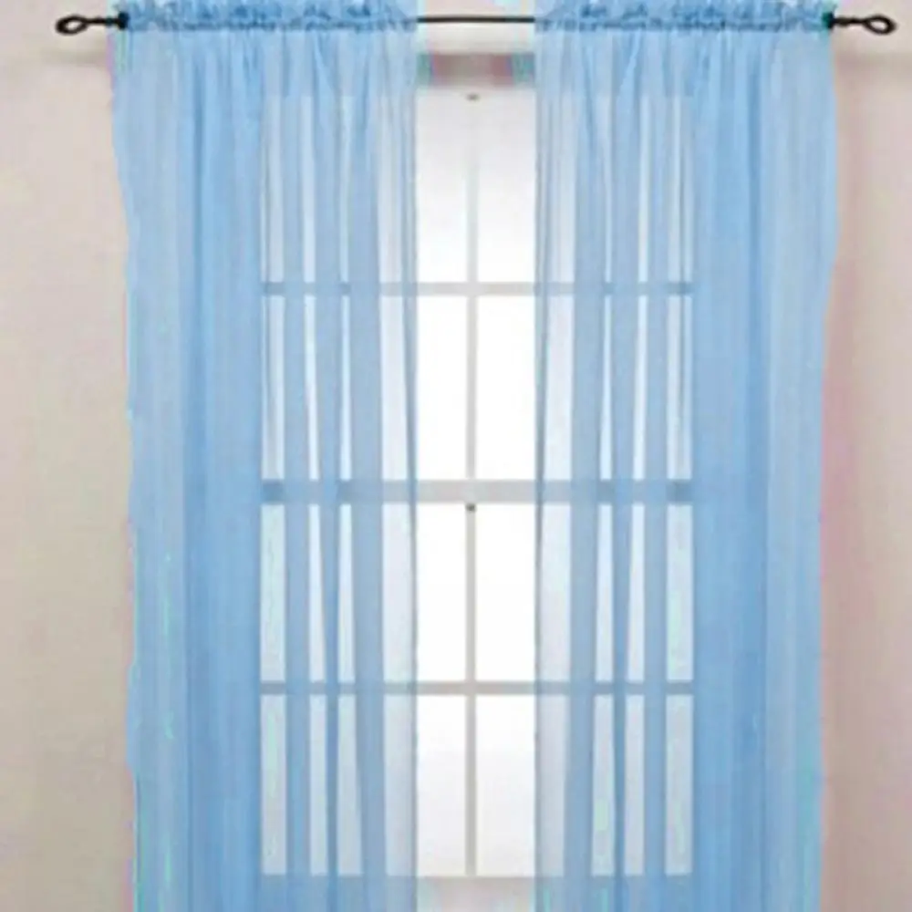 1 Pc Sheer Window Valance Curtains