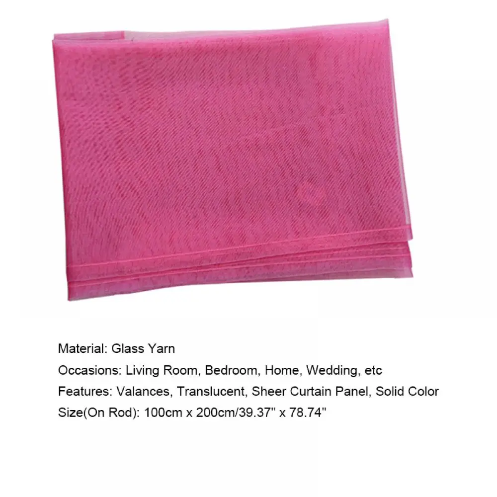 1 Pc Sheer Window Valance Curtains