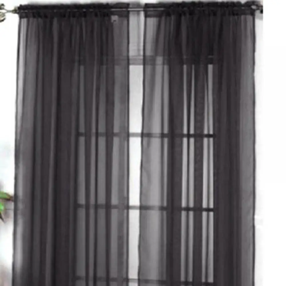 1 Pc Sheer Window Valance Curtains