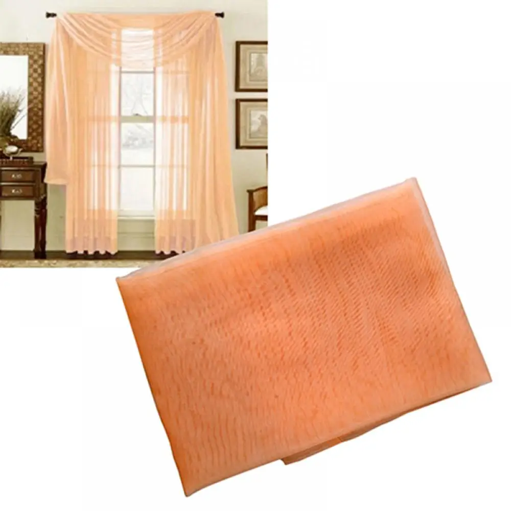 1 Pc Sheer Window Valance Curtains