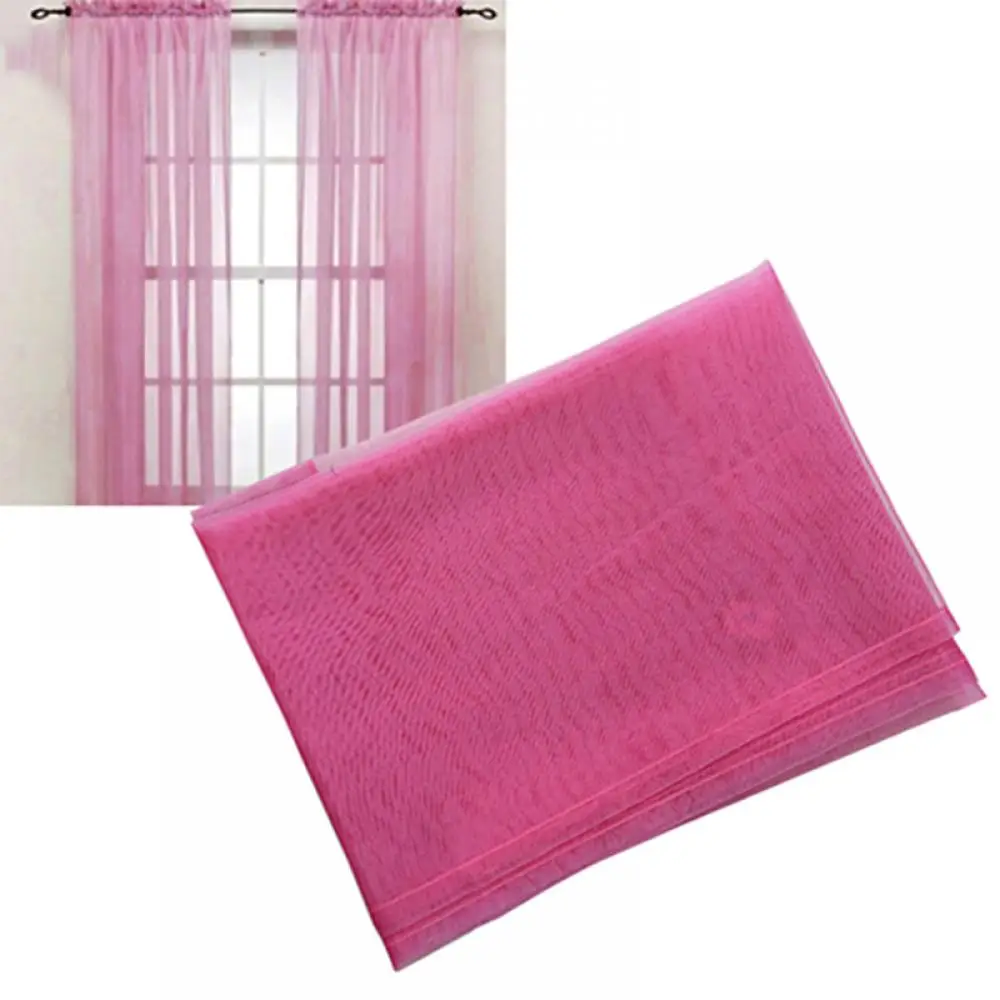 1 Pc Sheer Window Valance Curtains