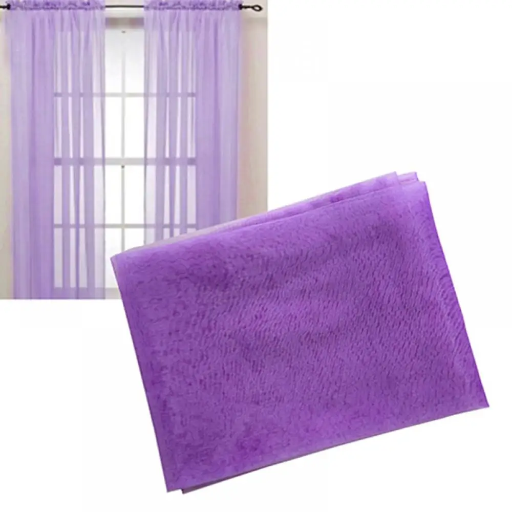 1 Pc Sheer Window Valance Curtains