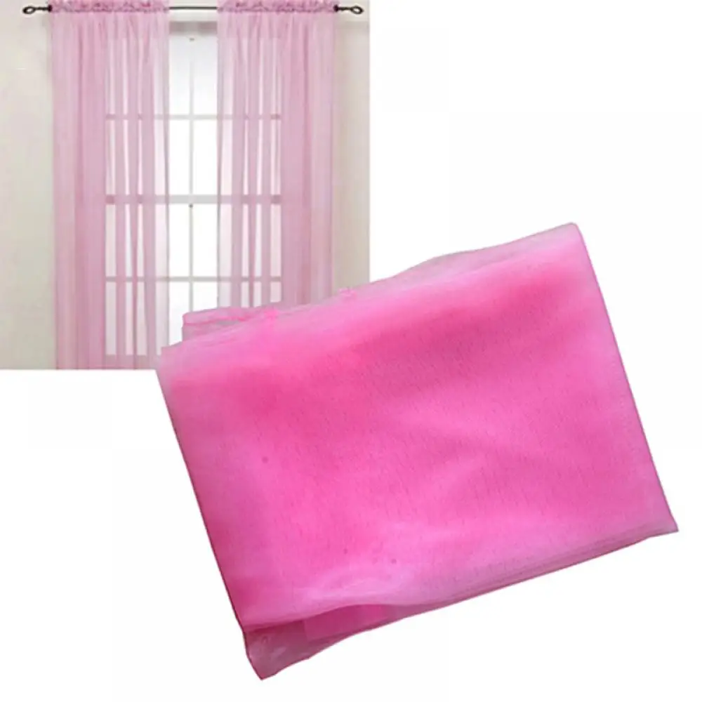 1 Pc Sheer Window Valance Curtains