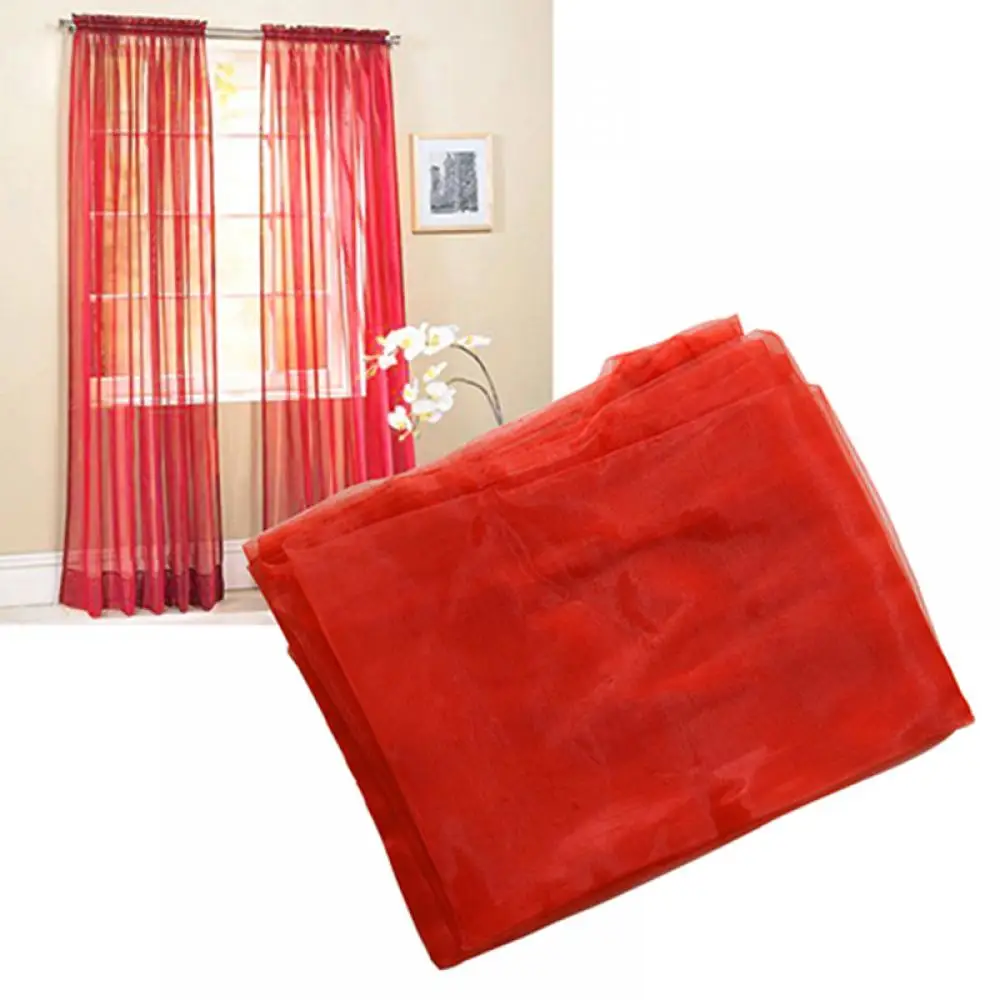 1 Pc Sheer Window Valance Curtains