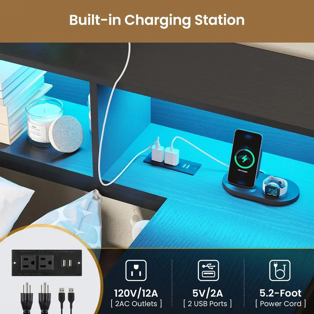 Corner Twin Bed Frame with Desk,Charging Station and Bookcase Corner Twin Bed Frame with Desk,Charging Station and Bookcase