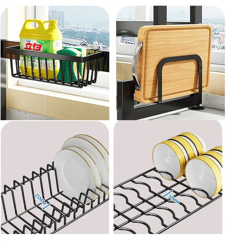 Multifunctional Kitchen Storage Dish Drying Rack
