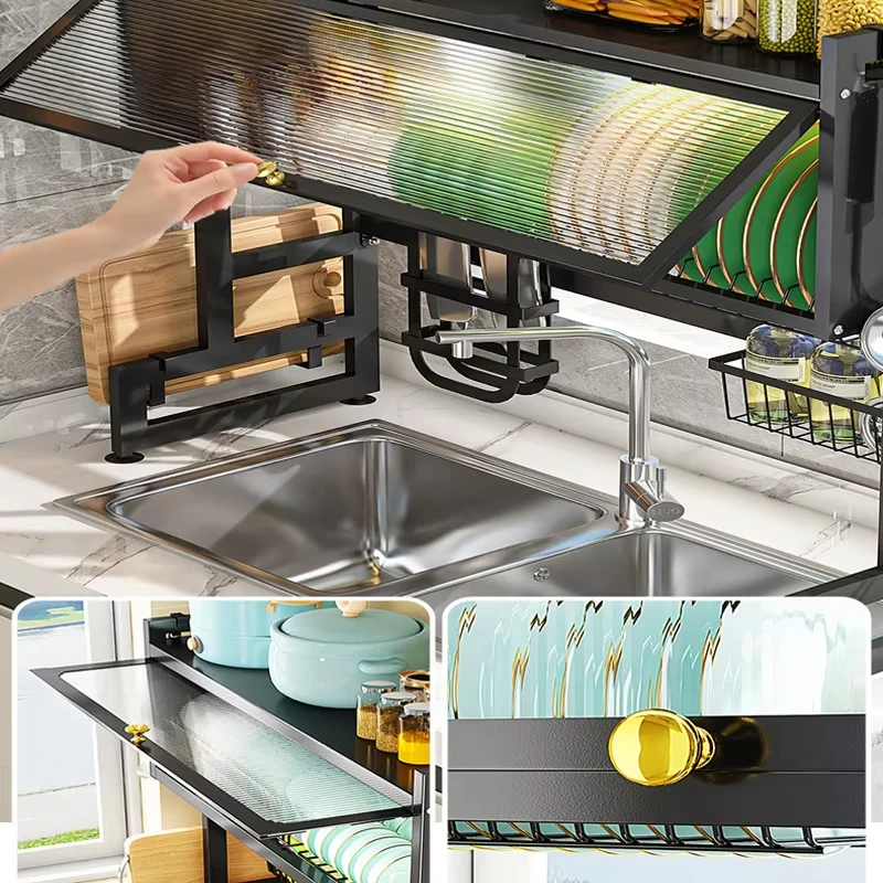 Multifunctional Kitchen Storage Dish Drying Rack
