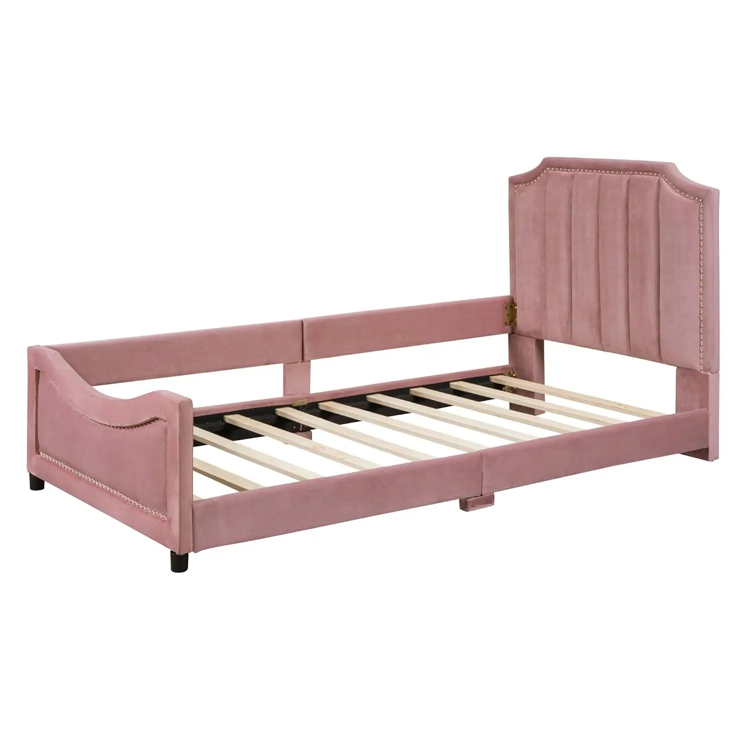 Twin Size Upholstered Bed with Belgrave Headboard Twin Size Upholstered Bed with Belgrave Headboard