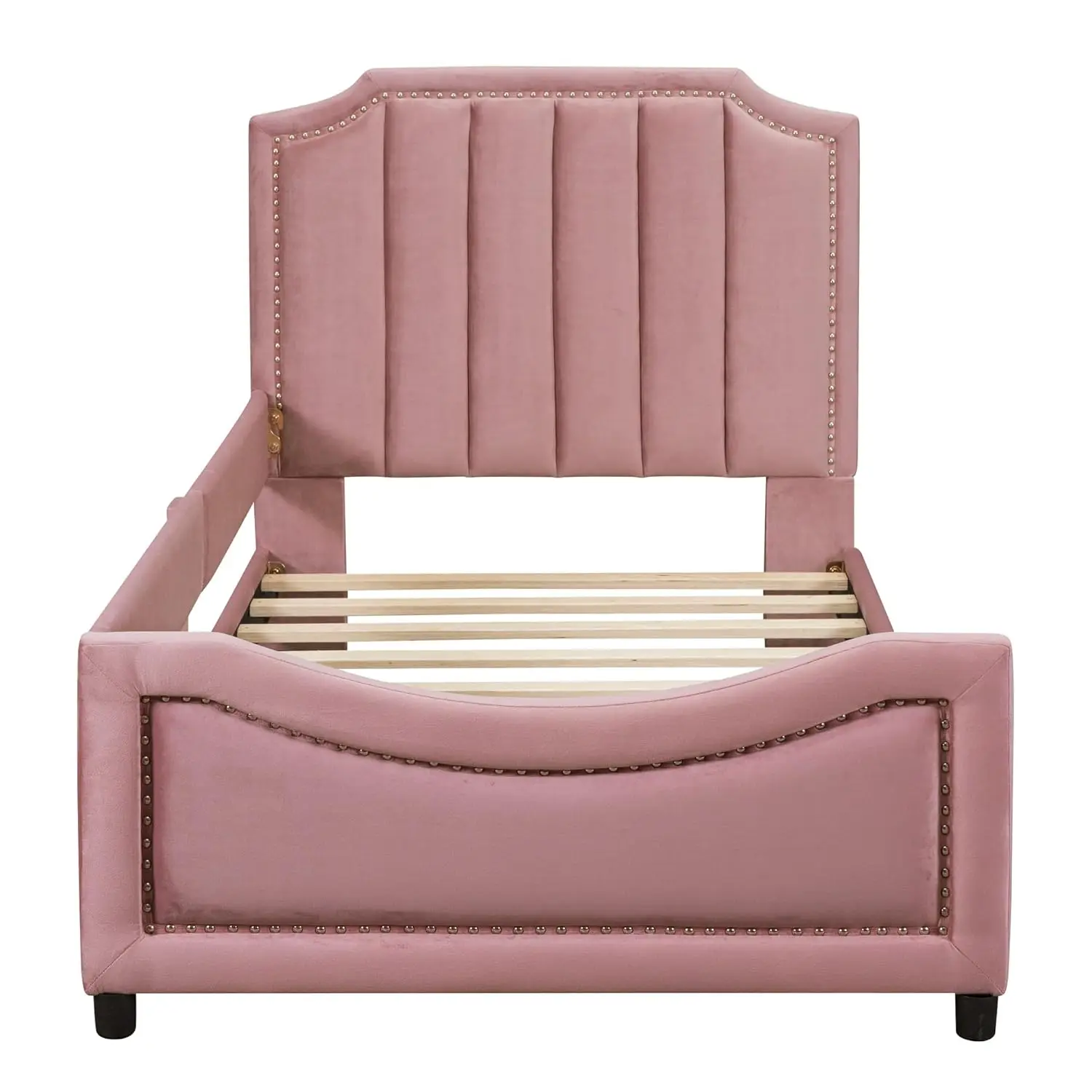 Twin Size Upholstered Bed with Belgrave Headboard Twin Size Upholstered Bed with Belgrave Headboard