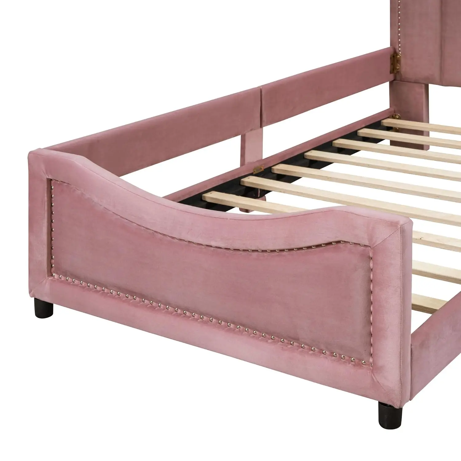 Twin Size Upholstered Bed with Belgrave Headboard Twin Size Upholstered Bed with Belgrave Headboard