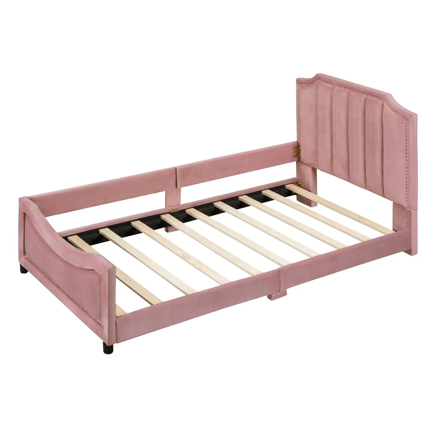 Twin Size Upholstered Bed with Belgrave Headboard Twin Size Upholstered Bed with Belgrave Headboard