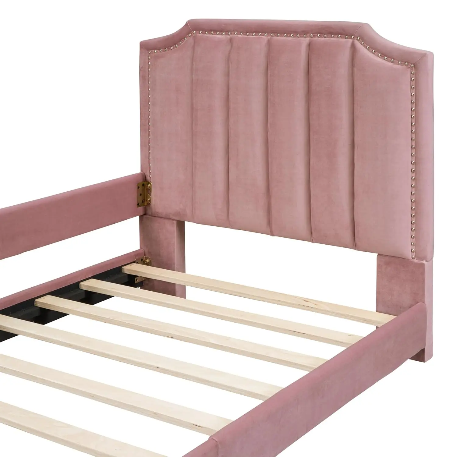 Twin Size Upholstered Bed with Belgrave Headboard Twin Size Upholstered Bed with Belgrave Headboard