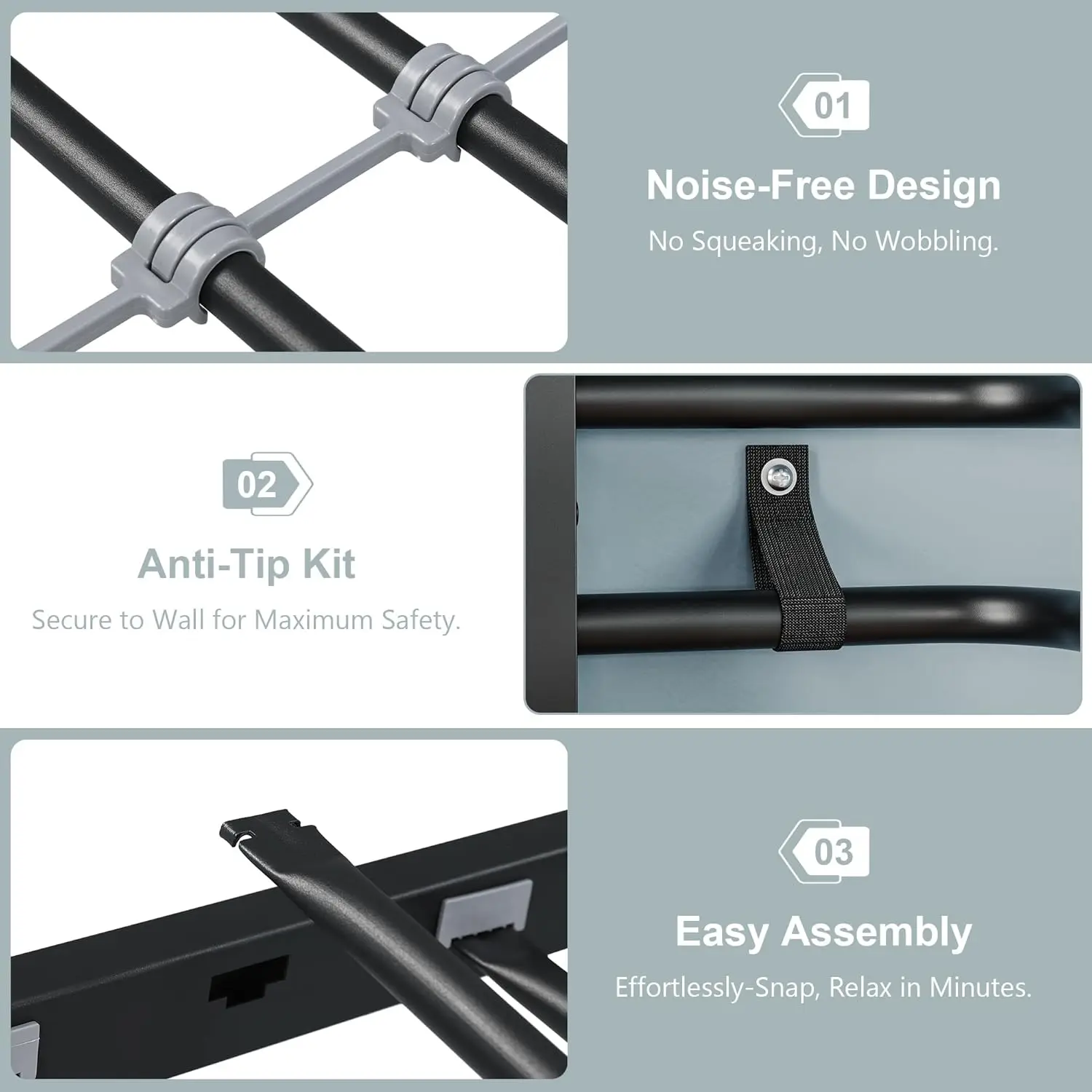 Twin Over Twin Heavy-Duty Metal Bunk Bed